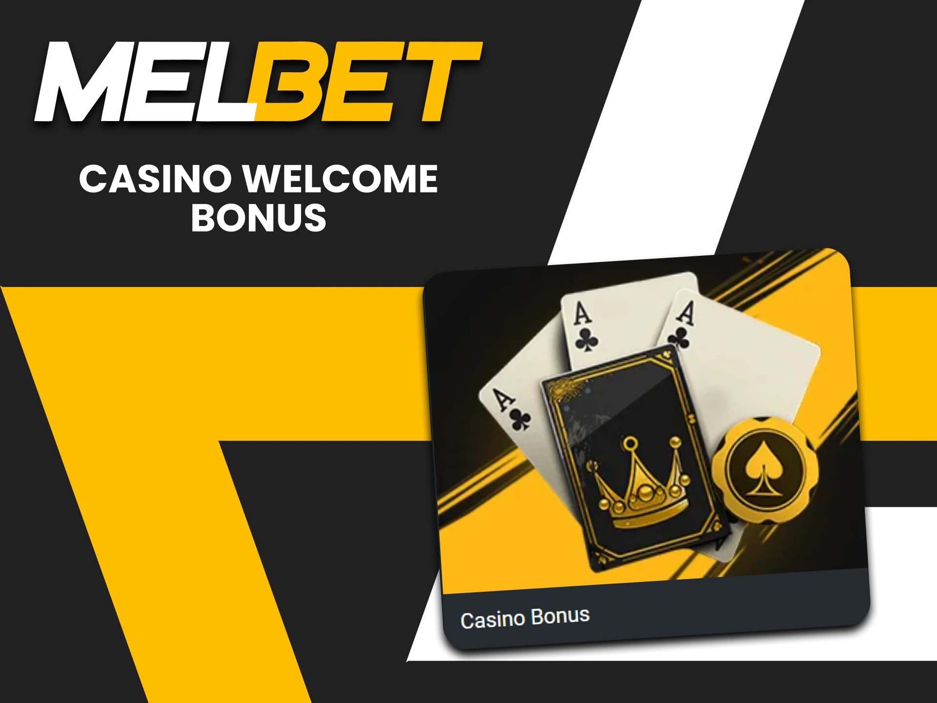 Melbet gives a bonus for Casino.