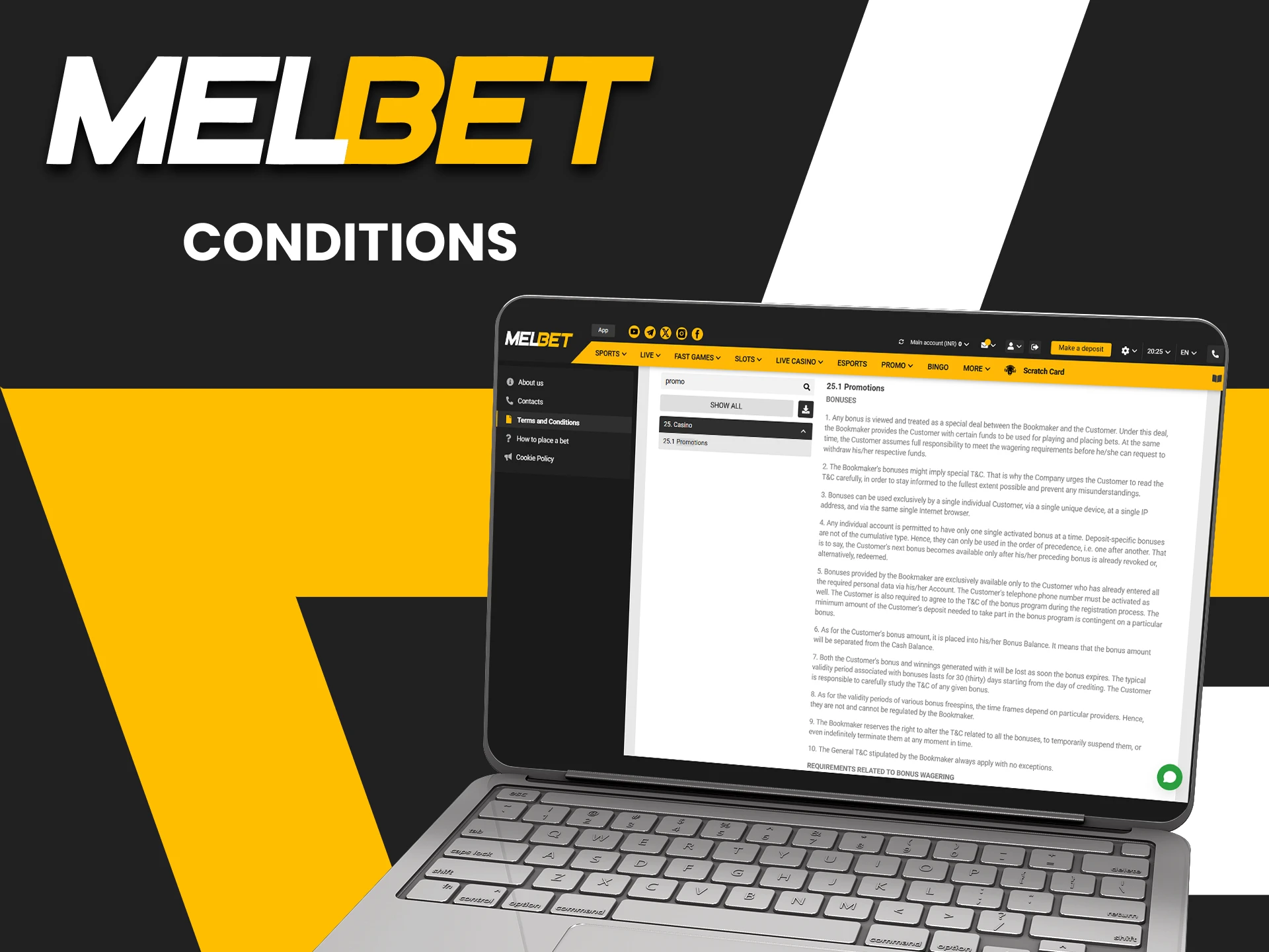 Study the conditions for receiving bonuses at Melbet.