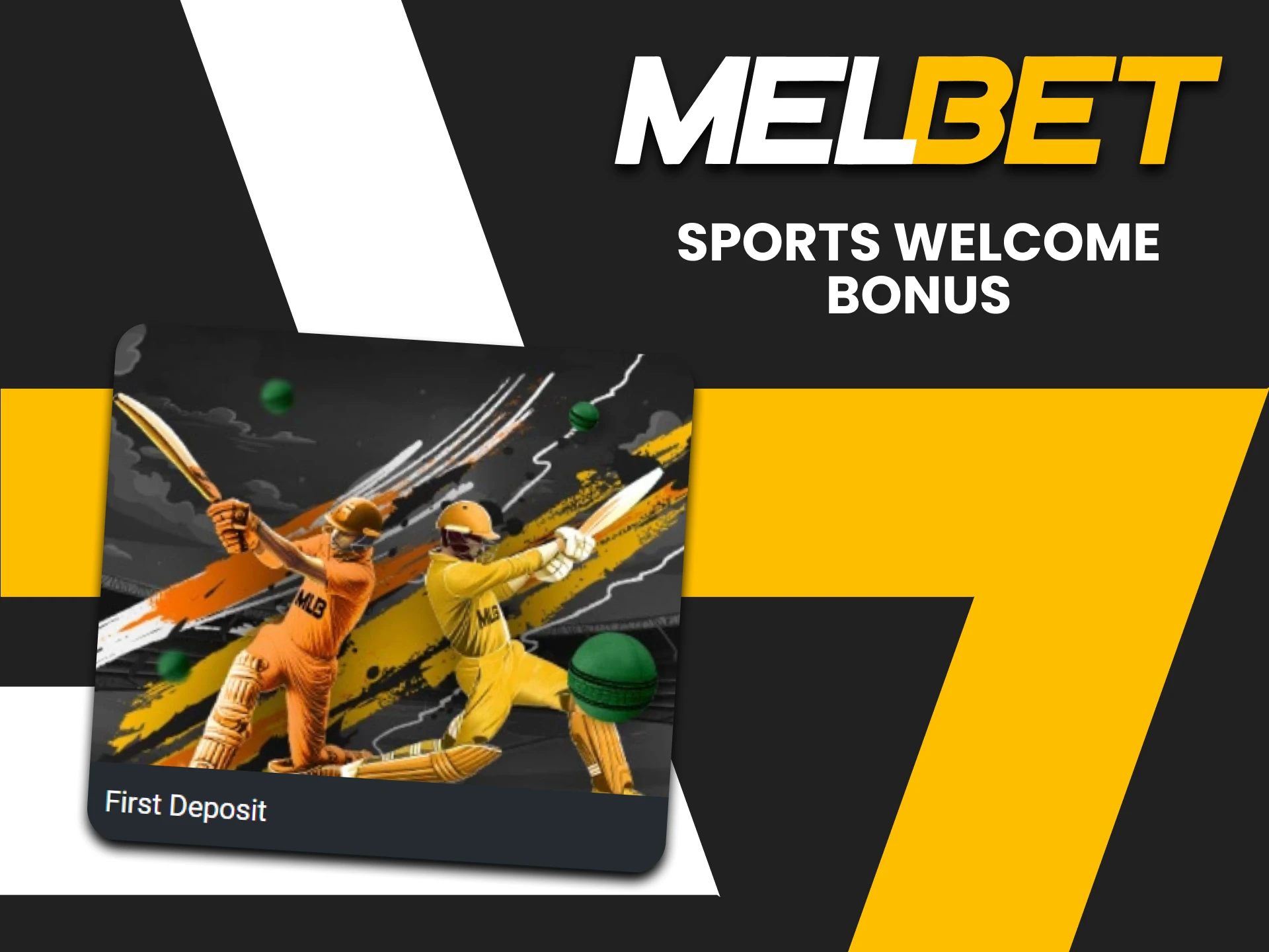 Melbet gives a bonus for Sports.