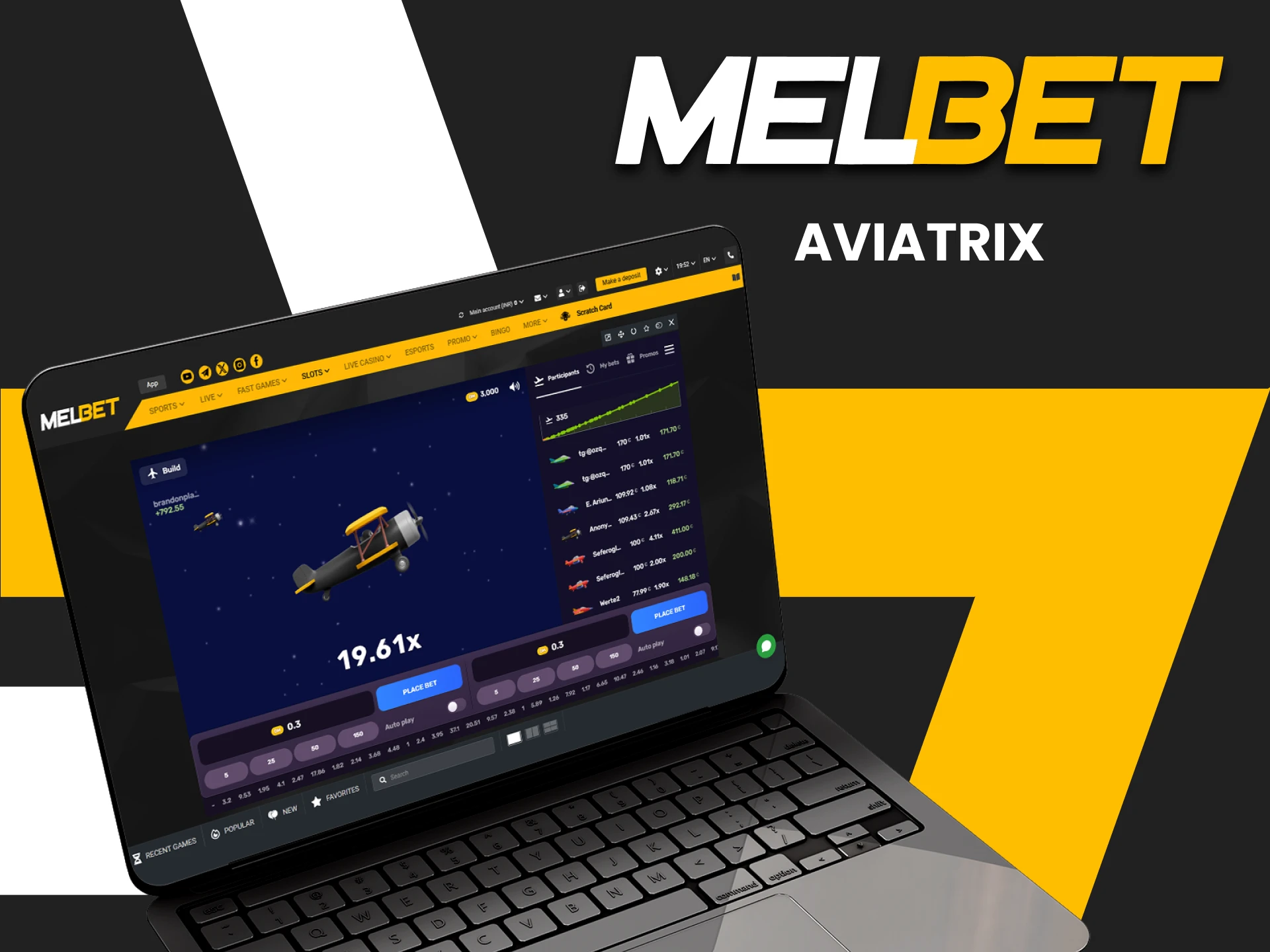 On Melbet in the crash section you can play Aviatrix.