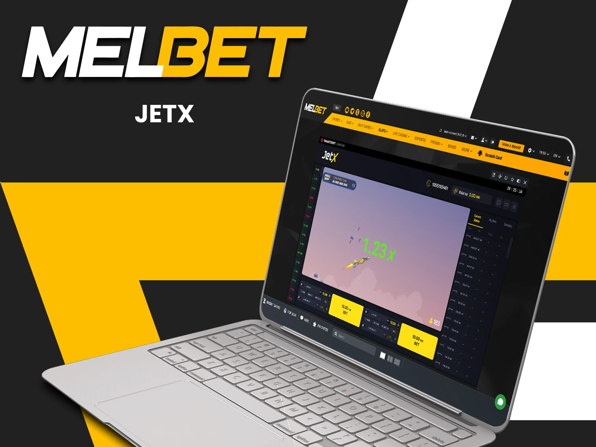 For games on Melbet, choose Jetx.