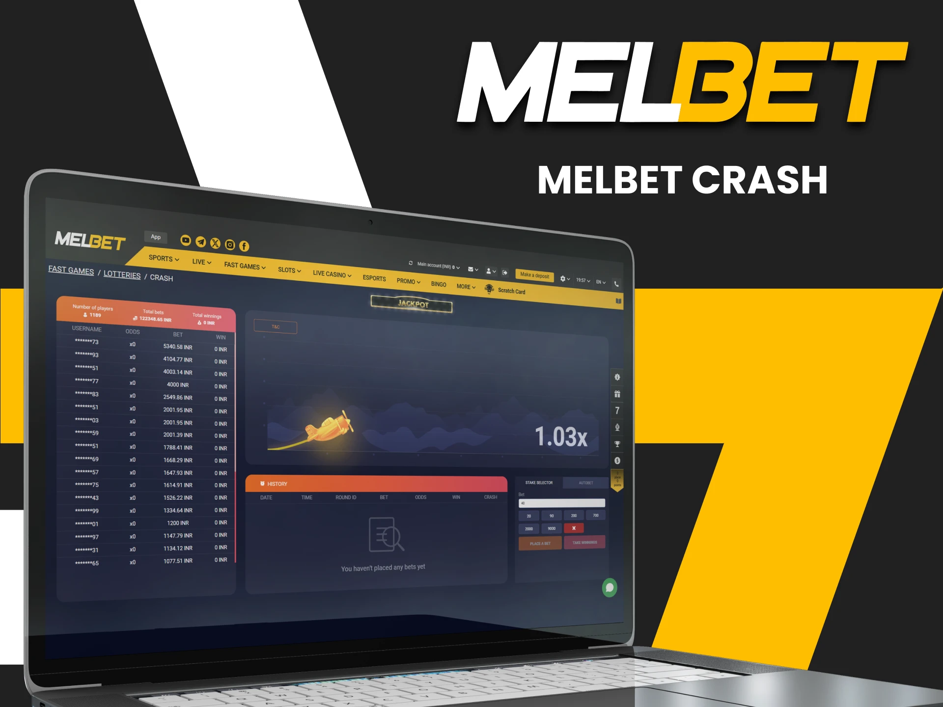 Play a special crash game from Melbet.