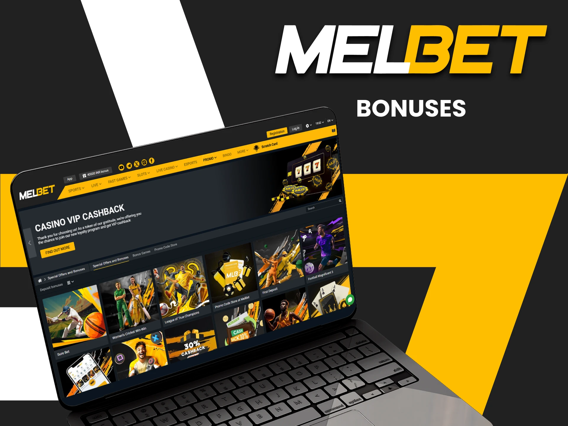 Melbet gives many bonuses.