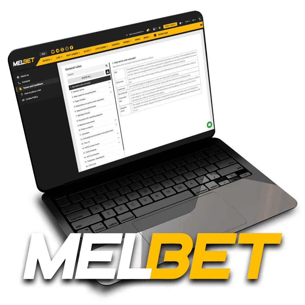 We will tell you about the terms and conditions of the Melbet website.