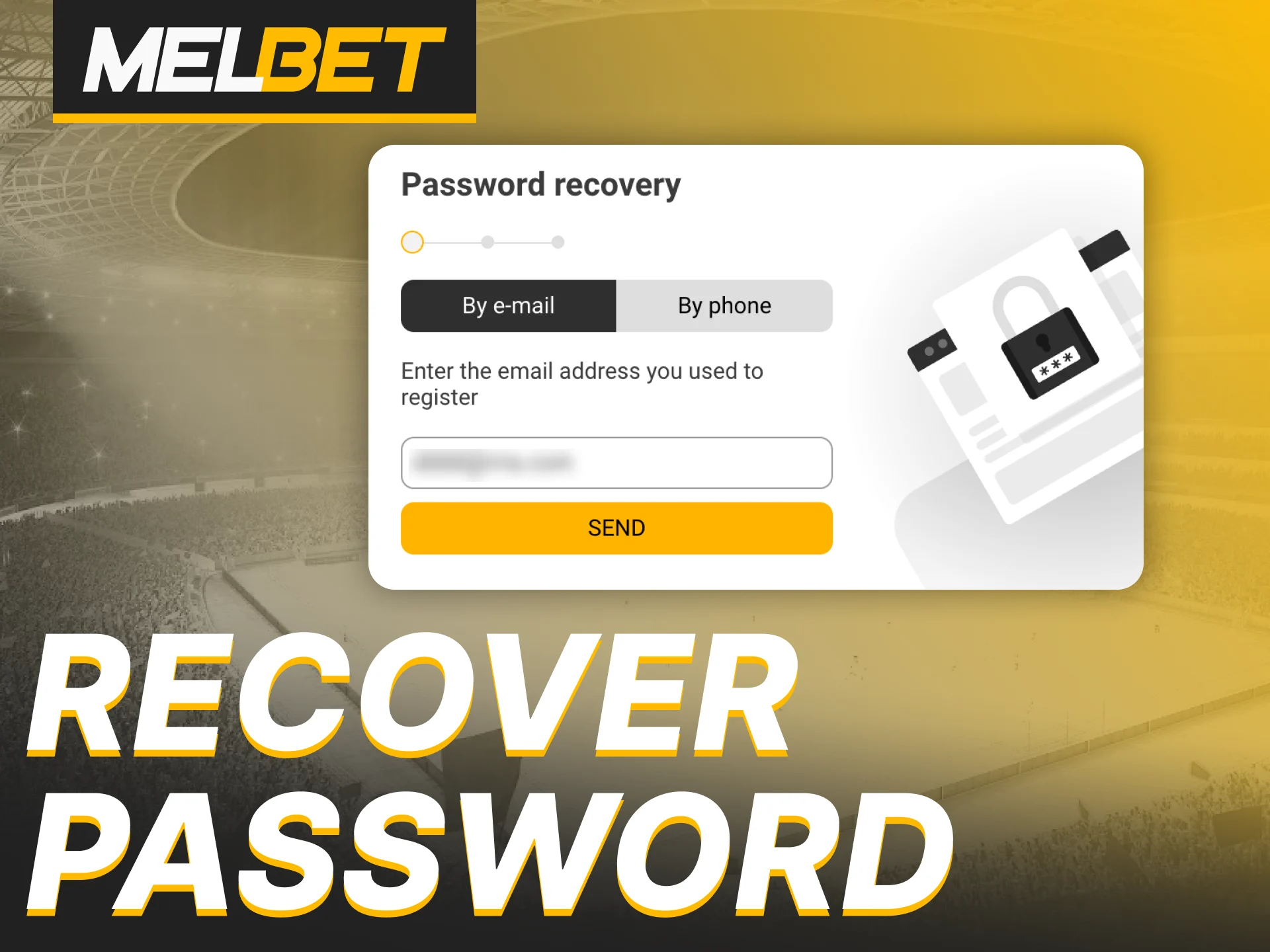 Recover your Melbet account password if needed.
