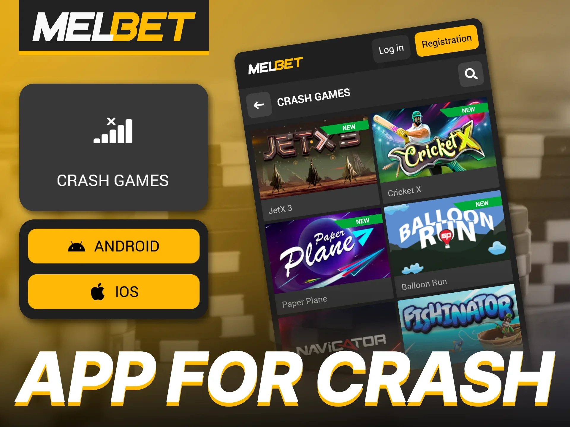 Download the Melbet app and go after big prizes with crash games.