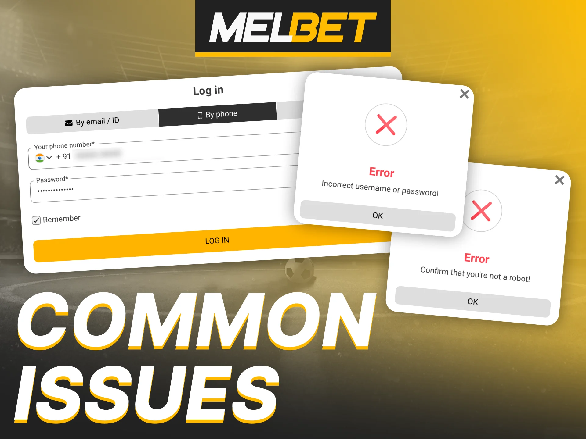 Learn how to fix Melbet login issues.