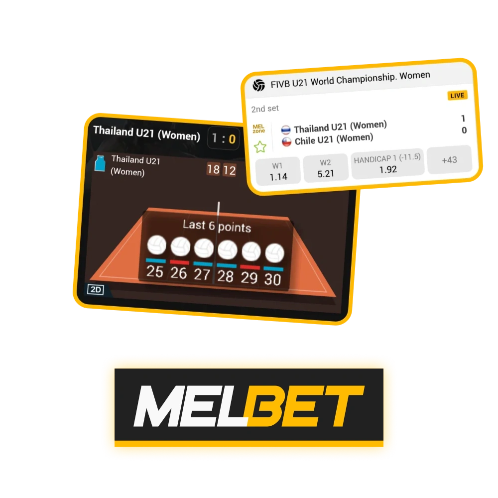 Enjoy secure and fast betting on volleyball matches at Melbet.